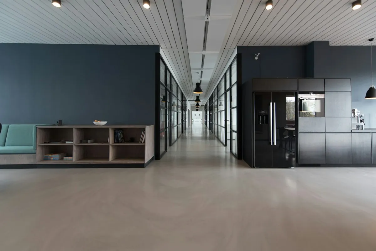 A bright, modern office interior